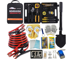 HAIPHAIK Emergency Roadside Kit 124 Pieces