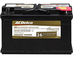 ACDelco Gold 94RAGM AGM BCI Group 94R Battery