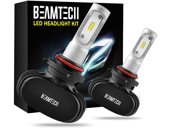 BEAMTECH 9005 LED Headlight Bulb, 50W 6500K 8000Lumens Extremely Brigh HB3 CSP Chips Conversion Kit 600px