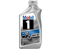 Mobil 1 96936 20W-50 V-Twin Synthetic Motocycle Motor Oil