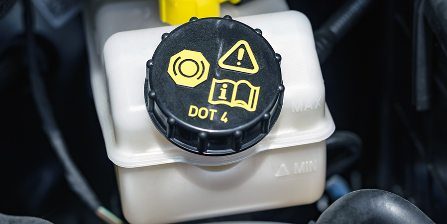 cap of the brake fluid tank